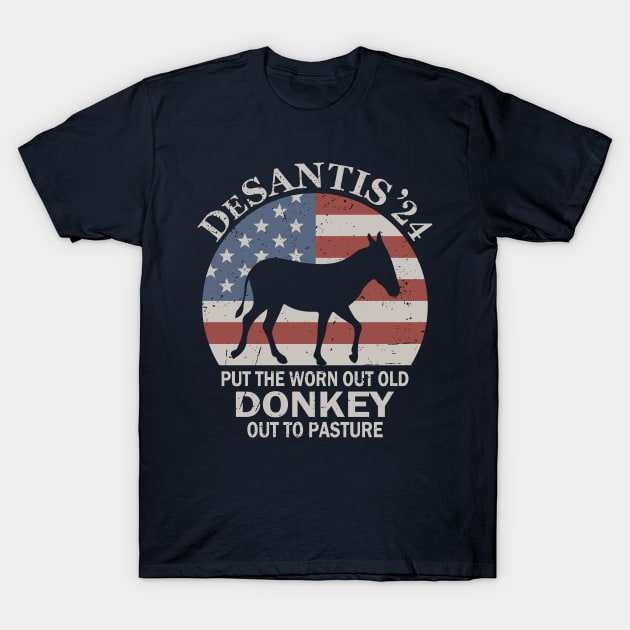 Put The Worn Out Old Donkey Out To Pasture T-Shirt by Etopix